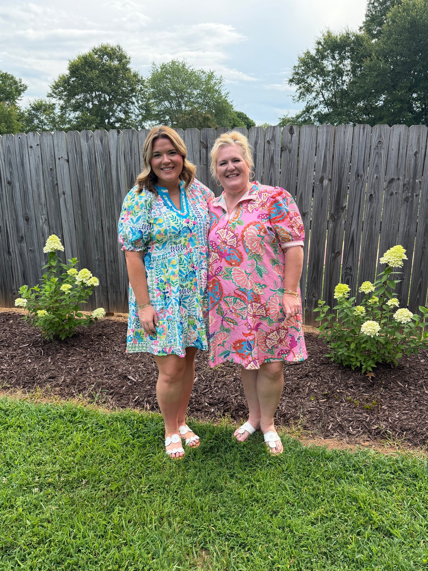 Green Botanical Floral Print Dress