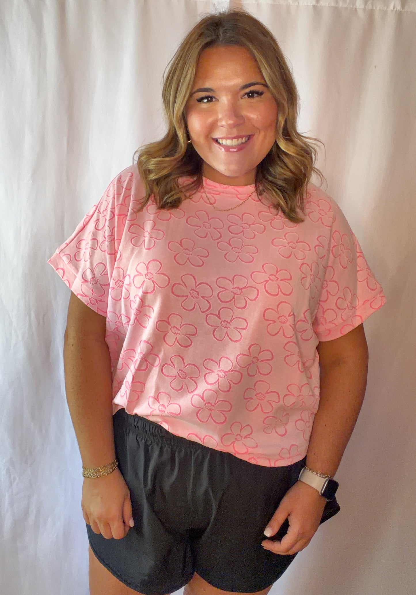 Pink Floral Top