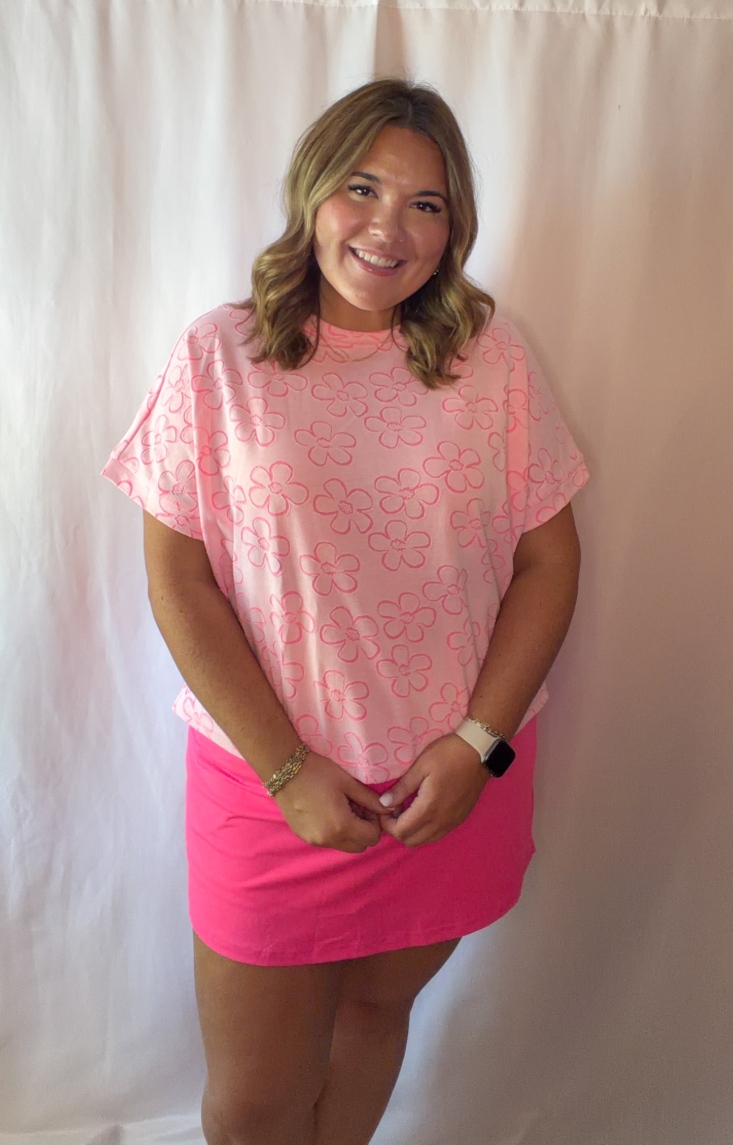 Pink Floral Top