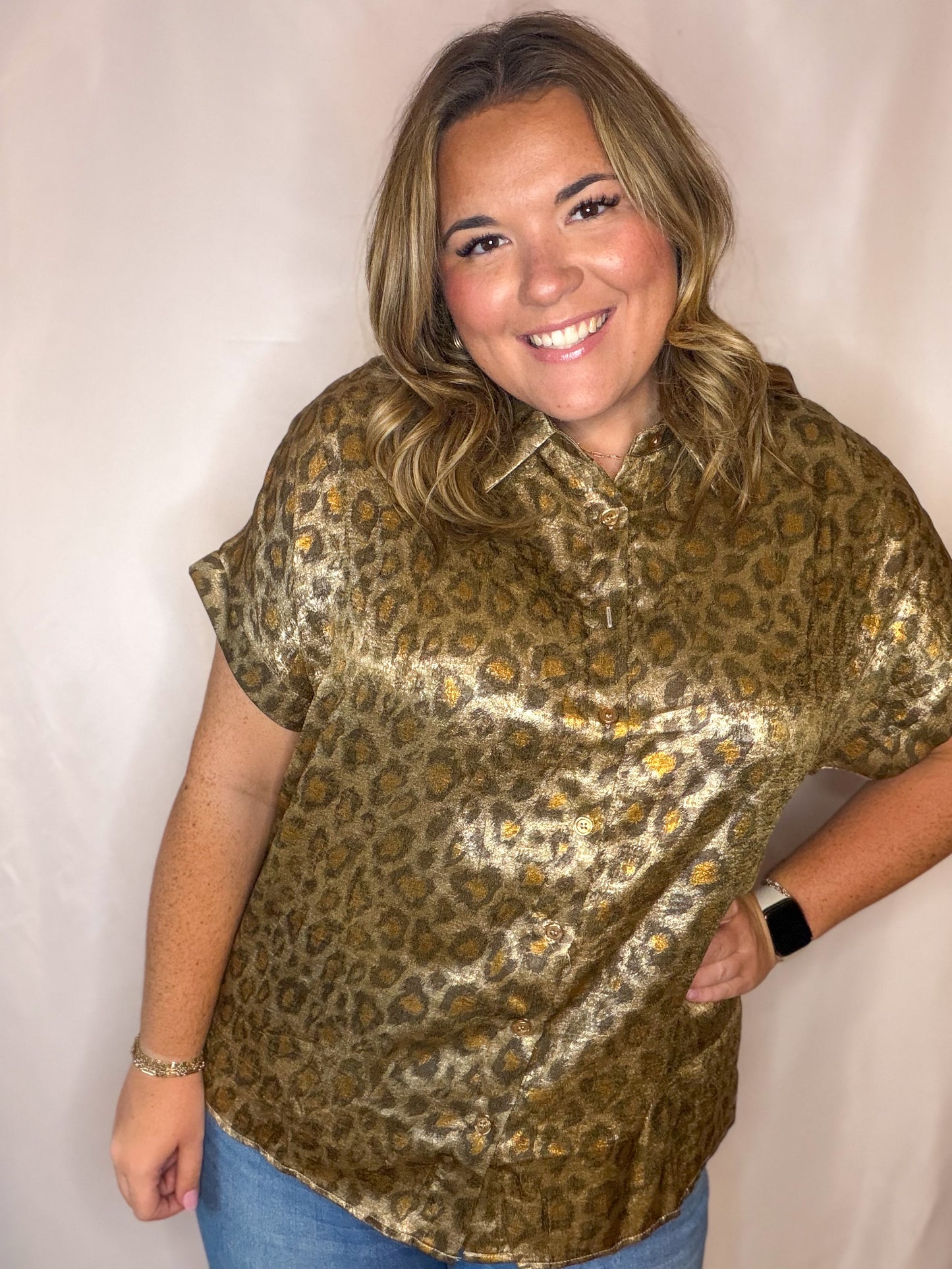 Leopard Dolman Top