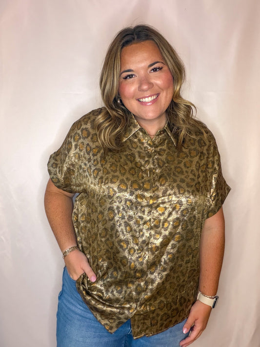 Leopard Dolman Top