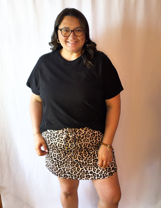 Leopard Skort