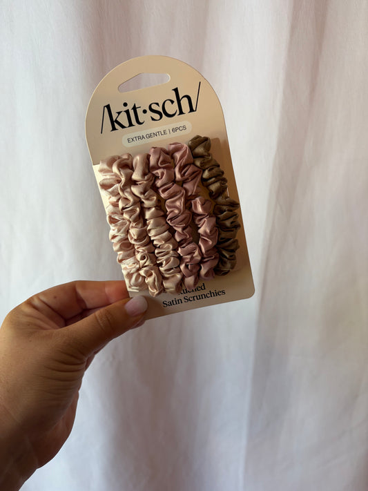 Terracotta Satin Scrunchies