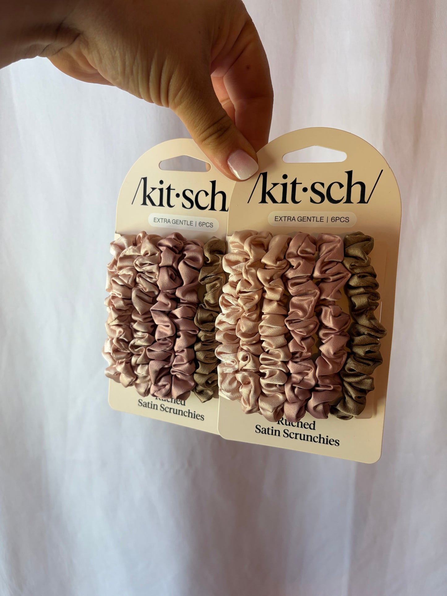 Terracotta Satin Scrunchies