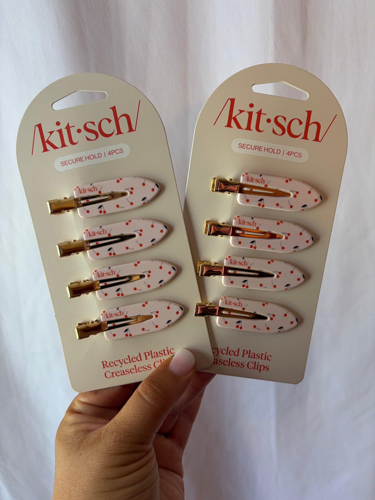Cherry Creaseless Clips