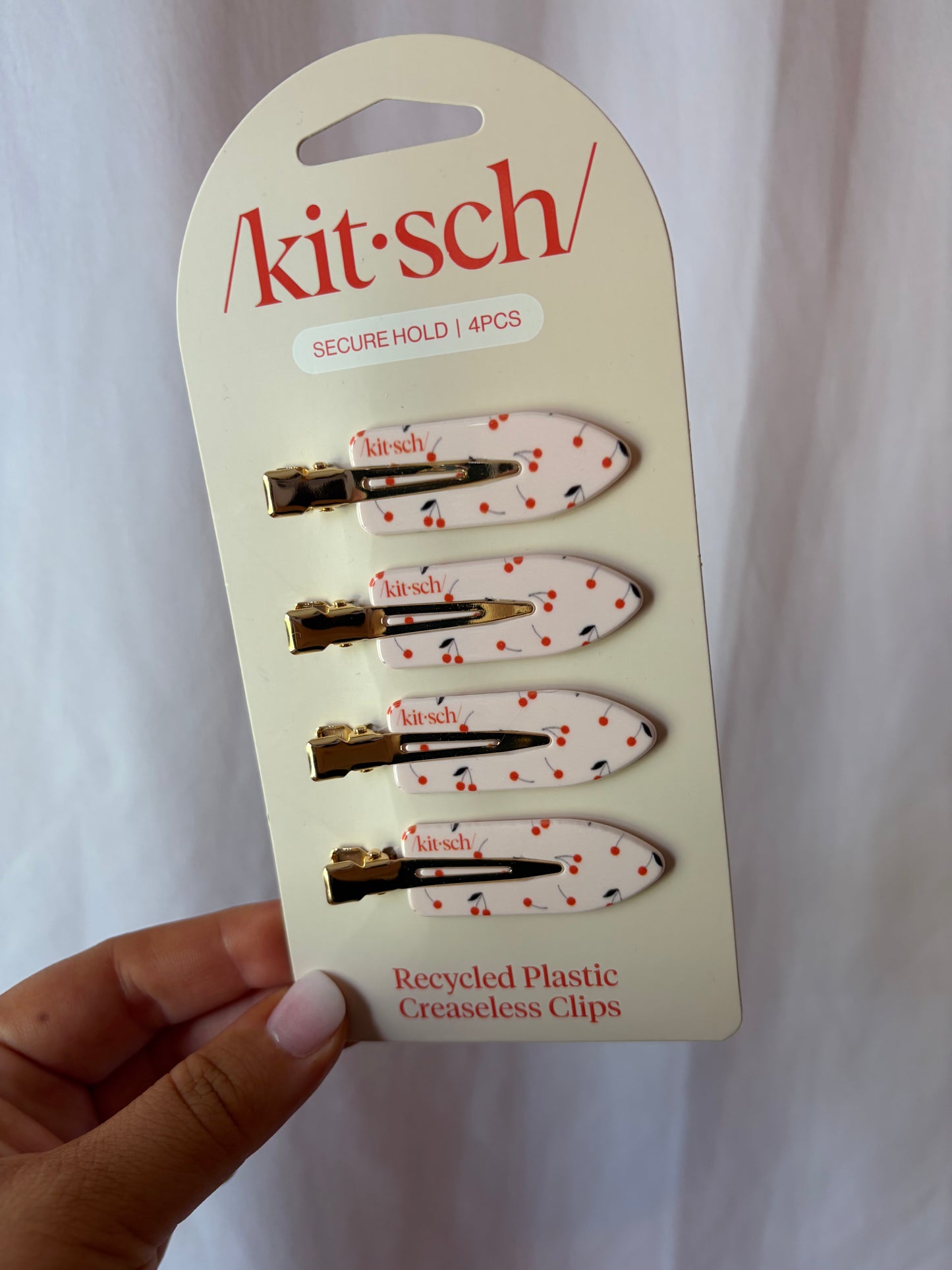 Cherry Creaseless Clips