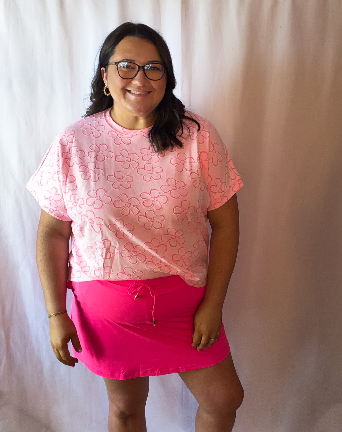 Pink Floral Top