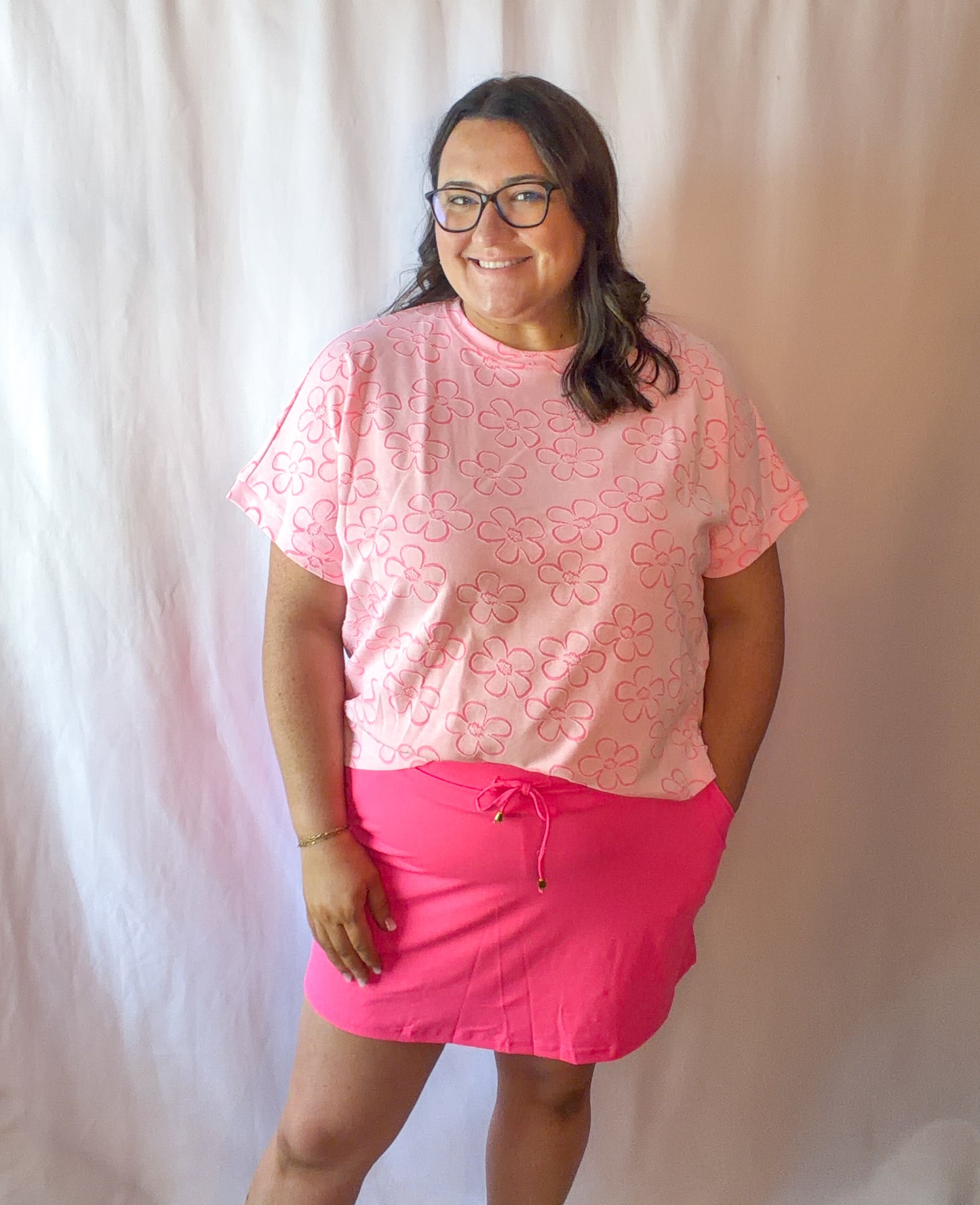 Pink Floral Top